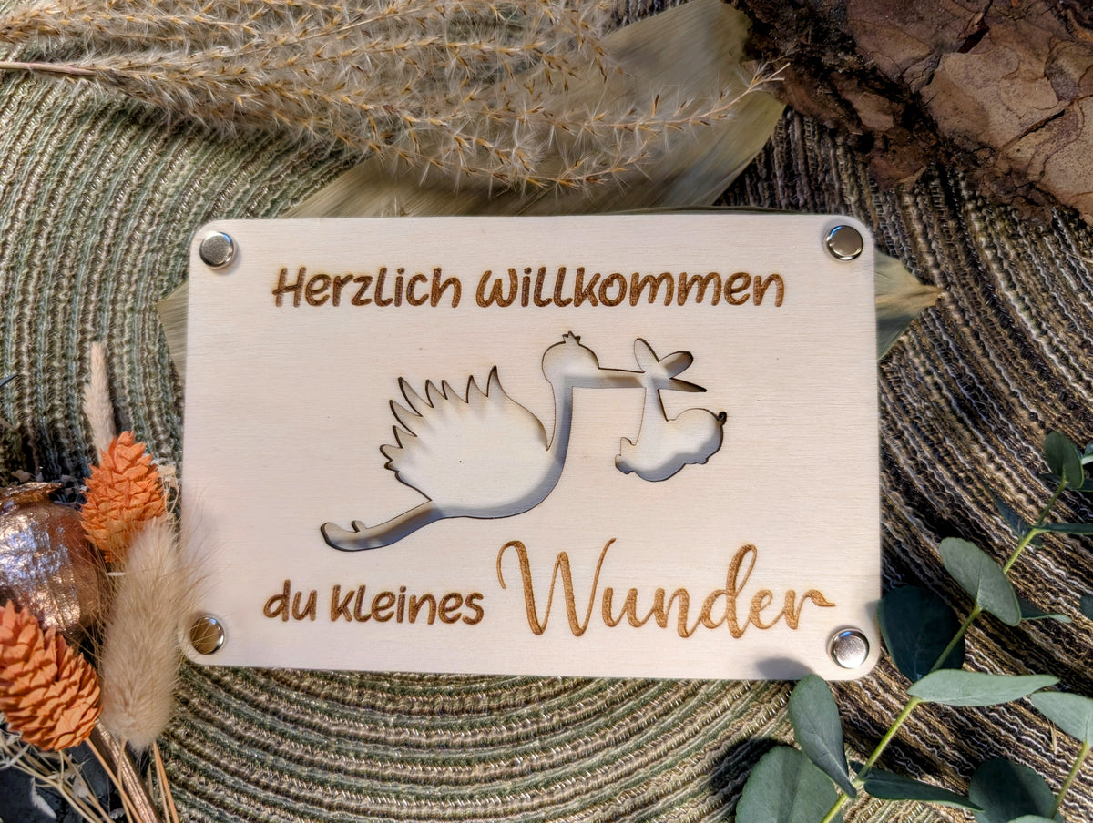 Holzumschlag für Geld und Gutscheine